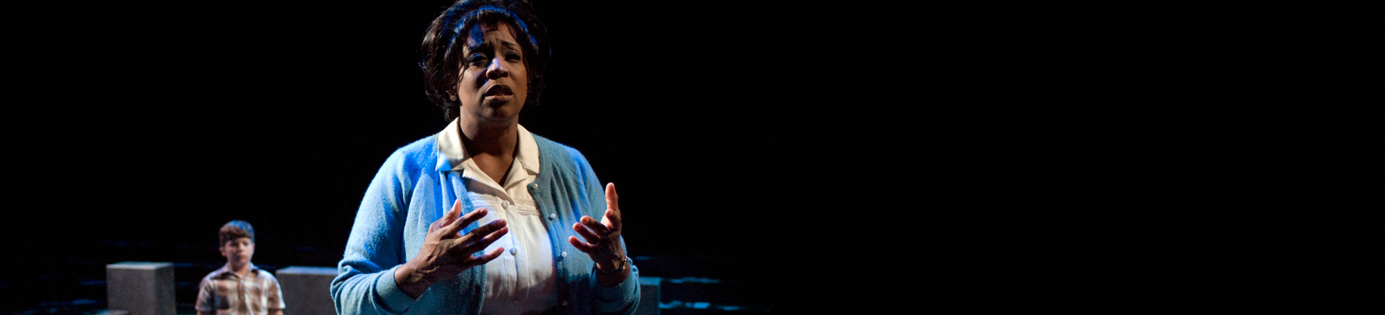 Malcolm Durning and E. Faye Butler in Court Theatre's production of Caroline, or Change