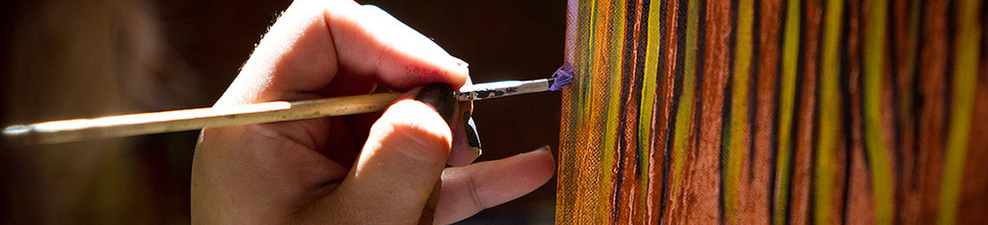 brush on canvas