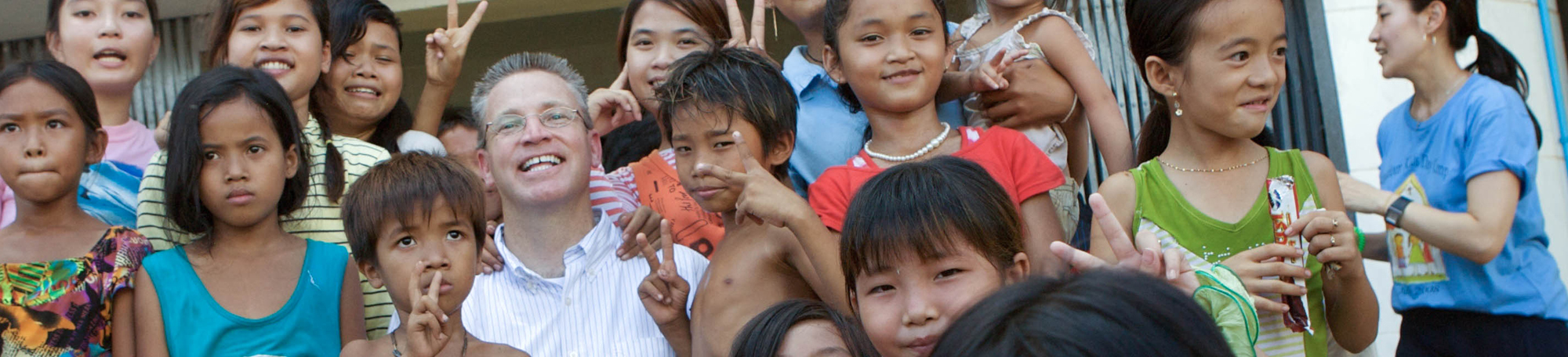 Gary Haugen with kids