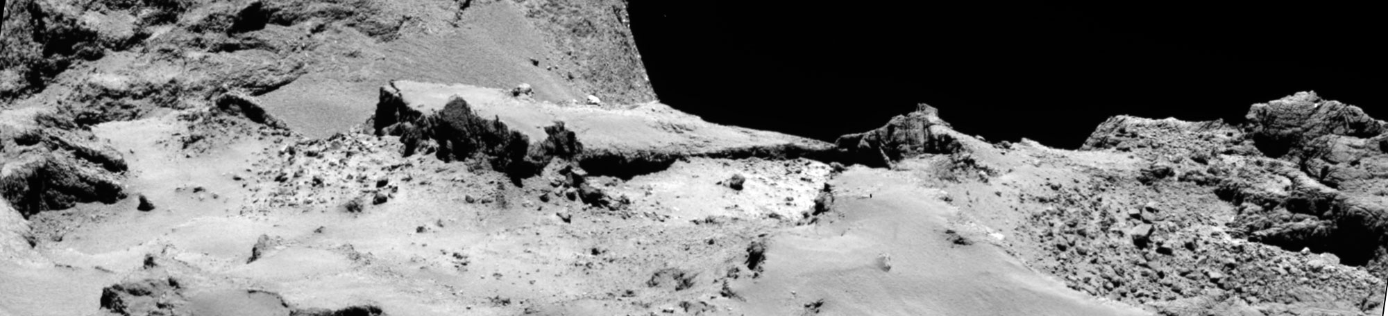 One of Philae’s possible landing sites from 30 kilometers out