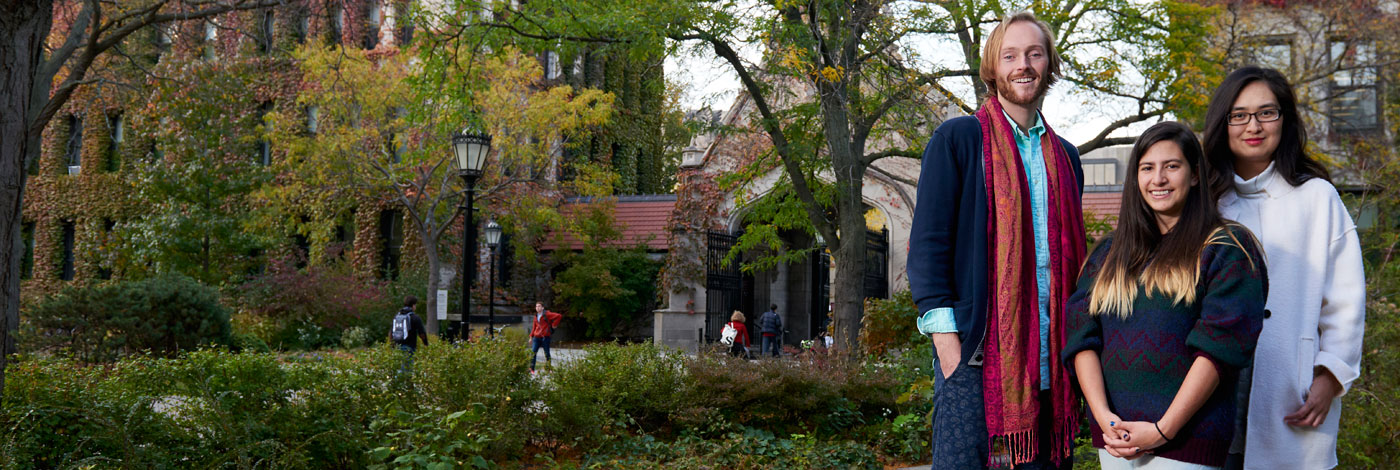 Graduate students on UChIcago campus