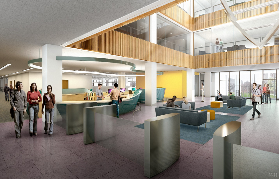 Crerar first floor merged service desk.