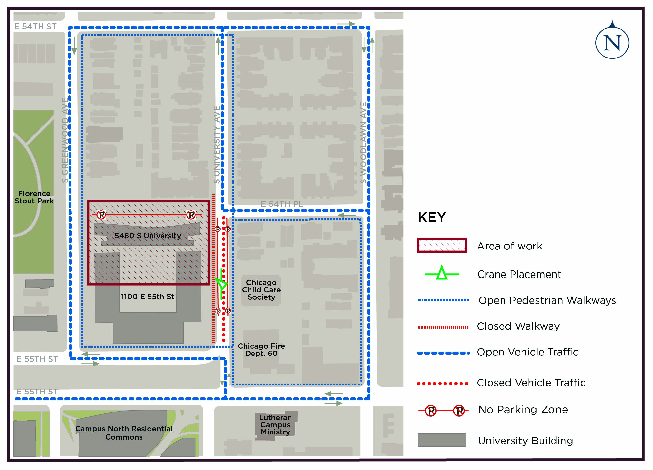 Crane placement graphic