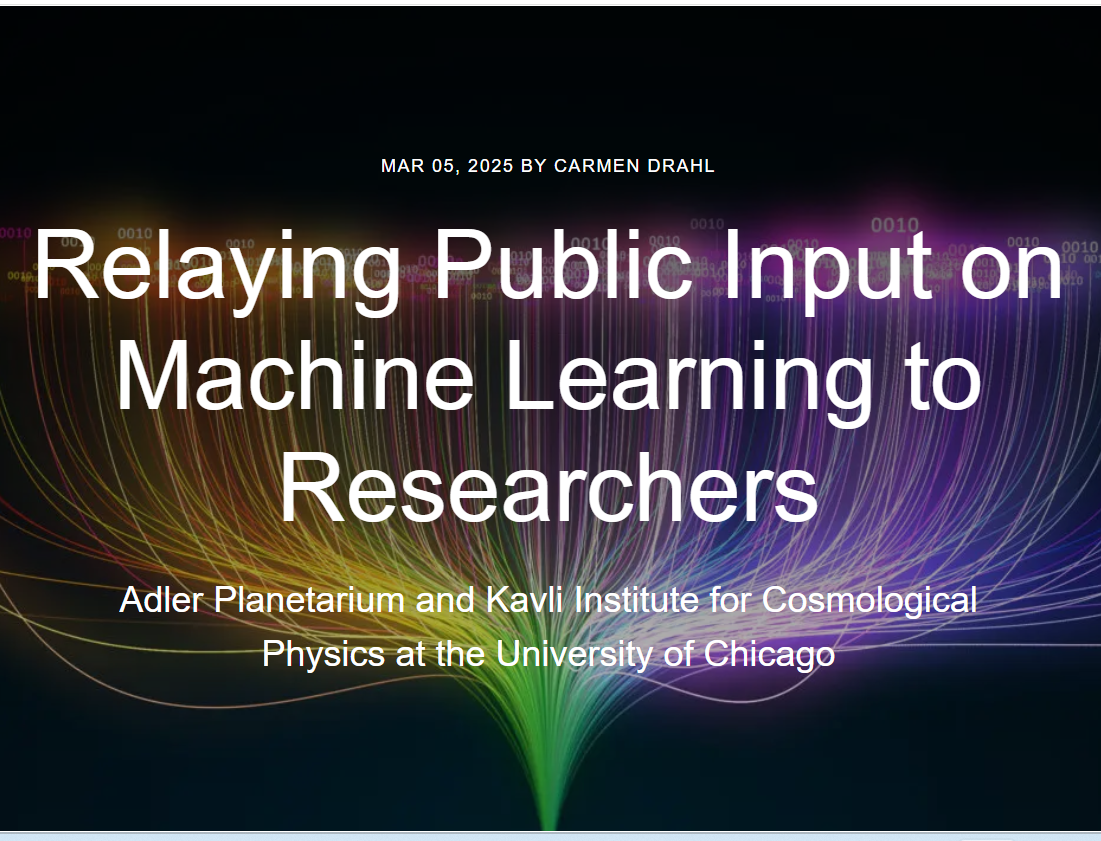 News: Research | Kavli Institute for Cosmological Physics | The ...