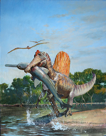 Spinosaurus is not an aquatic dinosaur Image