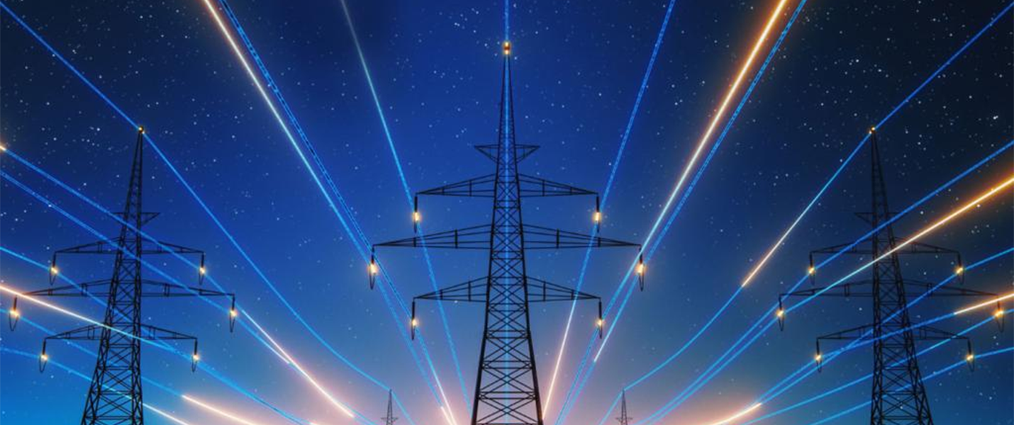 Illustration of power lines