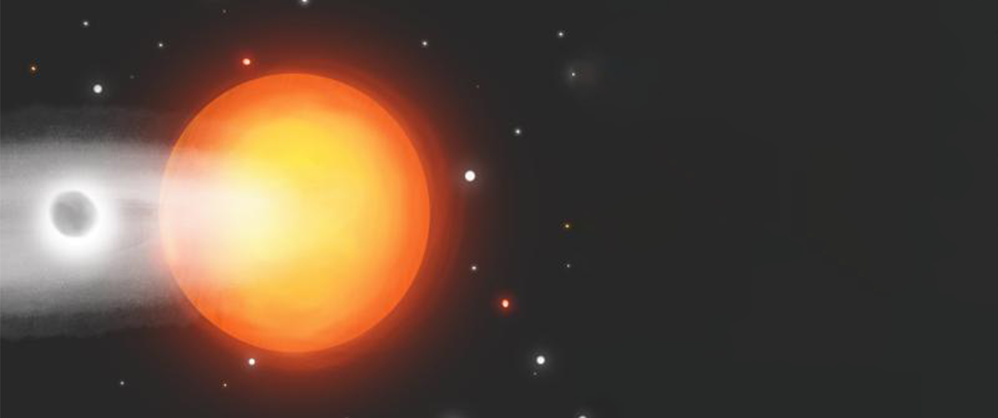 illustration of planet shedding its atmosphere