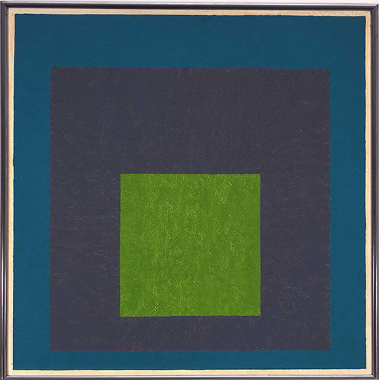 Josef Albers, Homage to the Square: Greene Myth, 1954