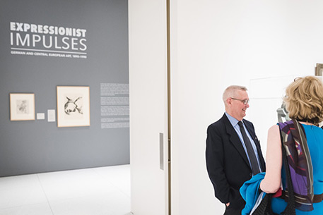 Richard A. Born at the opening of Expressionist Impulses