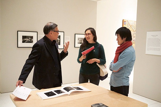 Wu Hung and visitors