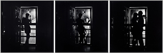 Carrie Mae Weems, Untitled (Black Love), 1992, Gelatin silver prints. Smart Museum of Art, Gift of the Estate of Lester and Betty Guttman, 2014.831.1-3.