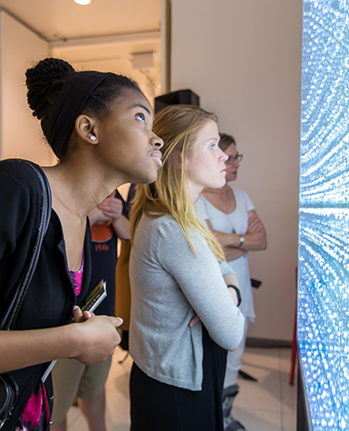 Looking at art at the Smart