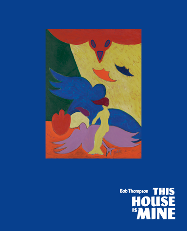 Bob Thompson's painting The Wind on a blue background