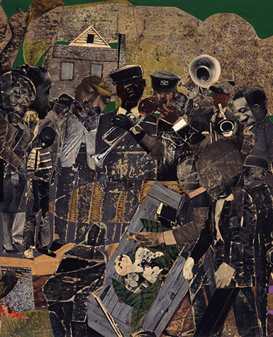 Romare Bearden, Farewell in New Orleans (detail), 1975