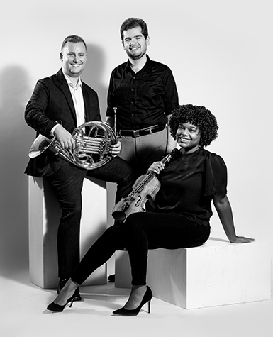 Portrait of three musicians