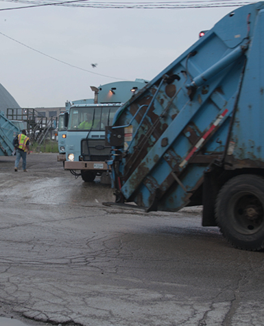 Video Still, Chicago DSS: Division 7, Division 4, Division 2, Division 6 by Mierle Laderman Ukeles and Julian Flavin with the Chicago Department of Streets and Sanitation, 2019.