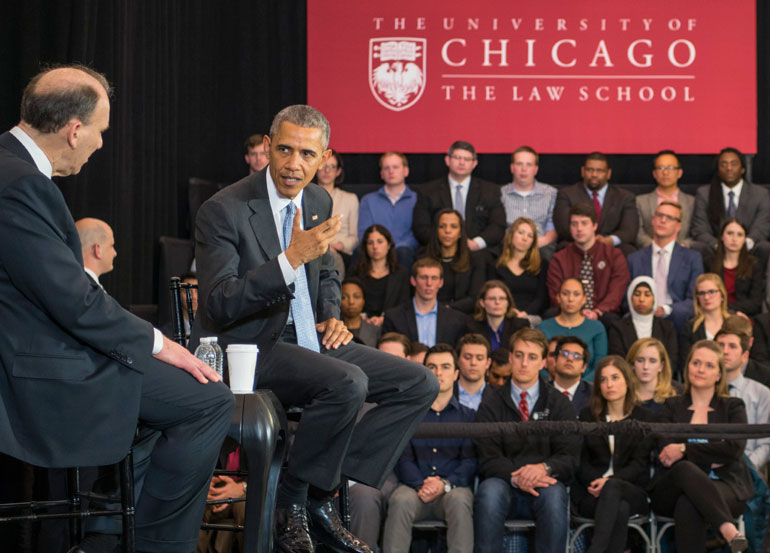 President Obama returns to the Law School The University of Chicago